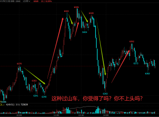 PVC今天的这种过山车行情,这种巨震你受得了吗?短线炒手们很容易上头!
